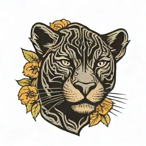 black panther face tattoo design tattoo design idea