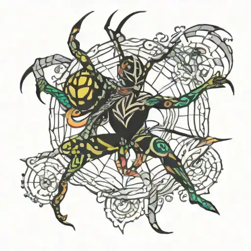 spider dancer tattoo design idea