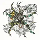 spider dancer tattoo design idea