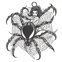 spider dancer tattoo design idea