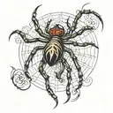 spider dancer tattoo design idea