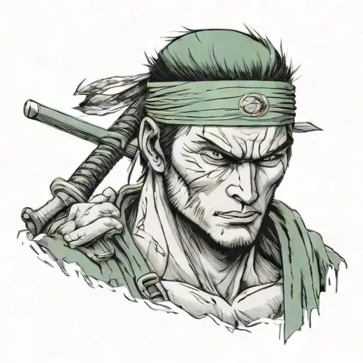 roronoa zoro tattoo design idea