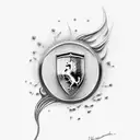ferrari tattoo design idea