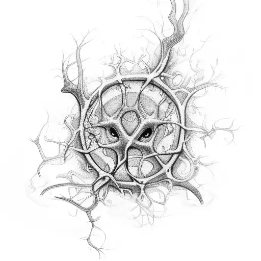 neuron tattoo design idea