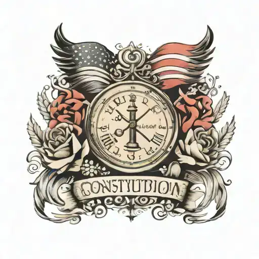 constitution tattoo design idea