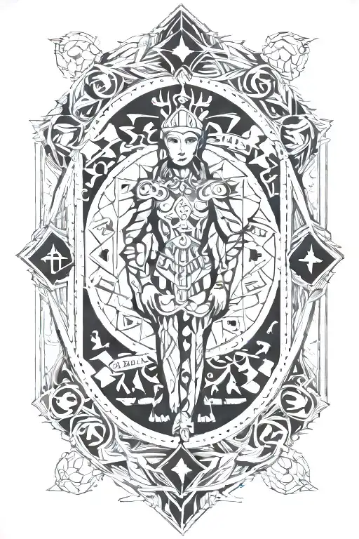 The Fool Tarot Card tattoo design idea