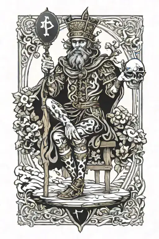 The Fool Tarot Card tattoo design idea