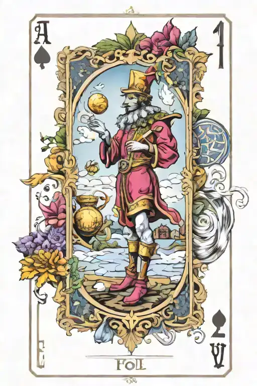 The Fool Tarot Card tattoo design idea