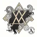 God is greater than highs and lows symbol tattoo design idea