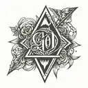 god is greater than highs and lows tattoo design idea