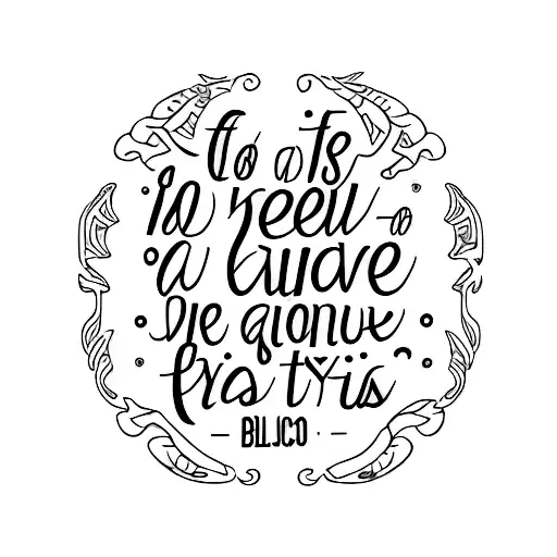 reloj de arena con dos frases tattoo design idea