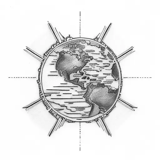 Tattoo inspired by travelling and the swiss flag tattoo design idea