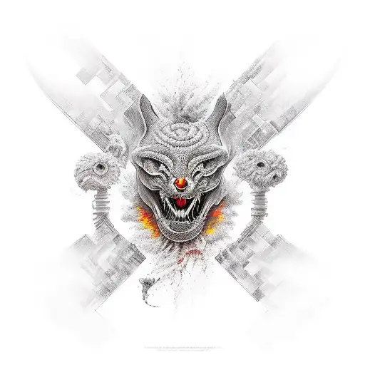 futanari tattoo design idea