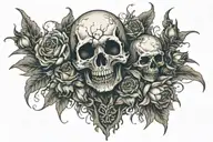 flowers tattoo design idea