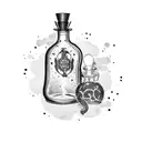 POISON BOTTLE tattoo design idea