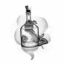 POISON BOTTLE tattoo design idea