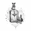 POISON BOTTLE tattoo design idea