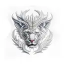 tooled leather tattoo design idea