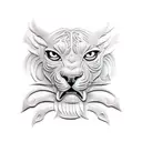 tooled leather tattoo design idea