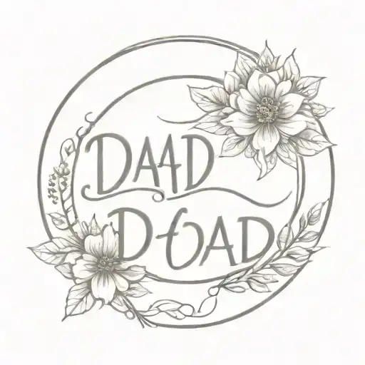 Tattoo in memory of my dad representing a pampering and loving father tattoo design idea