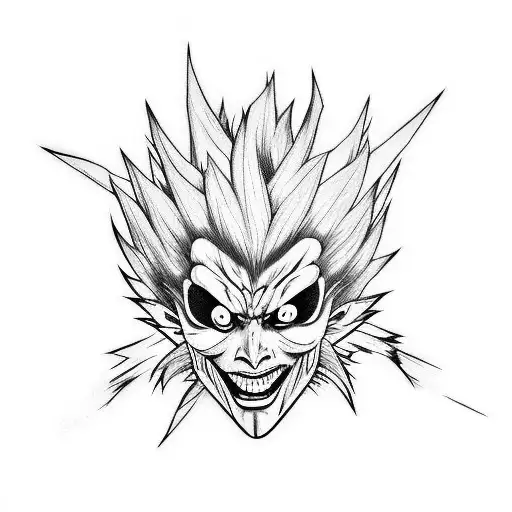 ryuk tattoo design idea