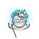 Jiji with Calcifer tattoo design idea