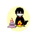 Jiji with Calcifer tattoo design idea