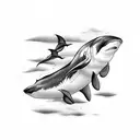 human orca tattoo design idea
