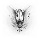 human orca tattoo design idea