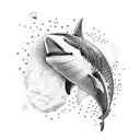 human orca tattoo design idea