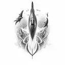 human orca tattoo design idea