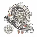 Old school Japanese ankle tattoo tattoo design idea
