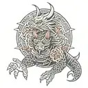 Old school Japanese ankle tattoo tattoo design idea