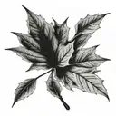 maple leaf tattoo design idea