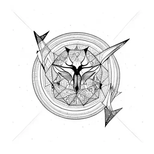 gazelle milkyway tattoo design idea