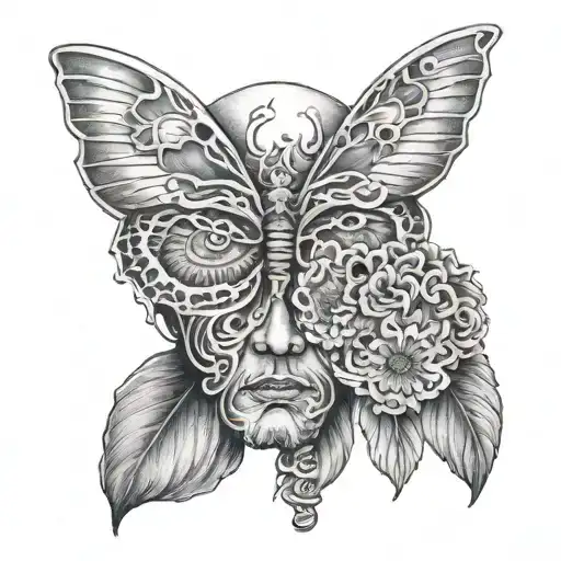 bipolar depression hard times tattoo design idea