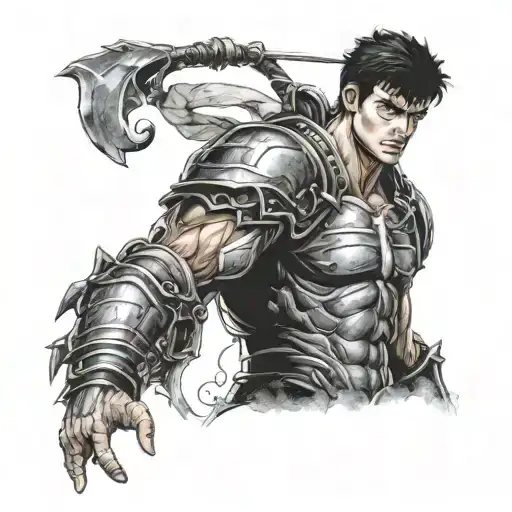 guts anime berserk tattoo design idea