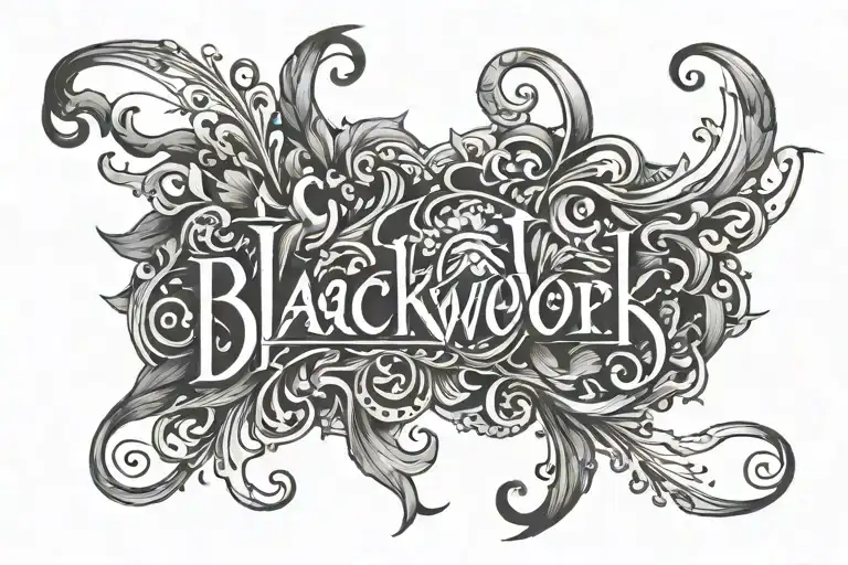 one word tattoo design idea