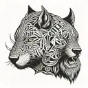 Alpha male tattoo design idea