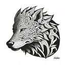 Alpha male tattoo design idea