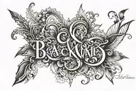 one word tattoo design idea