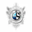 BMW e36 tattoo design idea