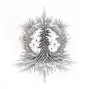 tree of life, phoenix  tattoo design idea