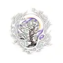 tree of life, phoenix  tattoo design idea