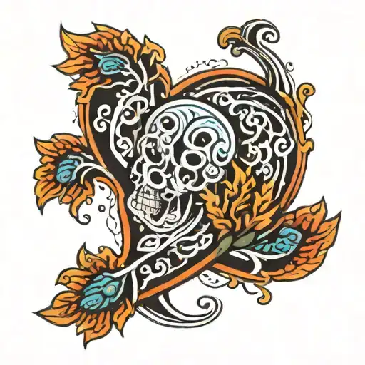 kidney tattoo design idea