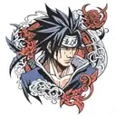 sasuke curse mark tattoo tattoo design idea