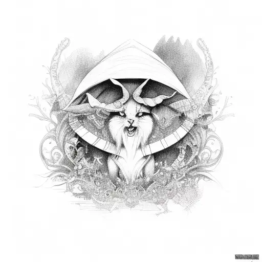 witchy tattoo design idea