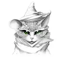 witchy tattoo design idea