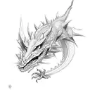 small Dragon tattoo design idea