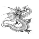 small Dragon tattoo design idea